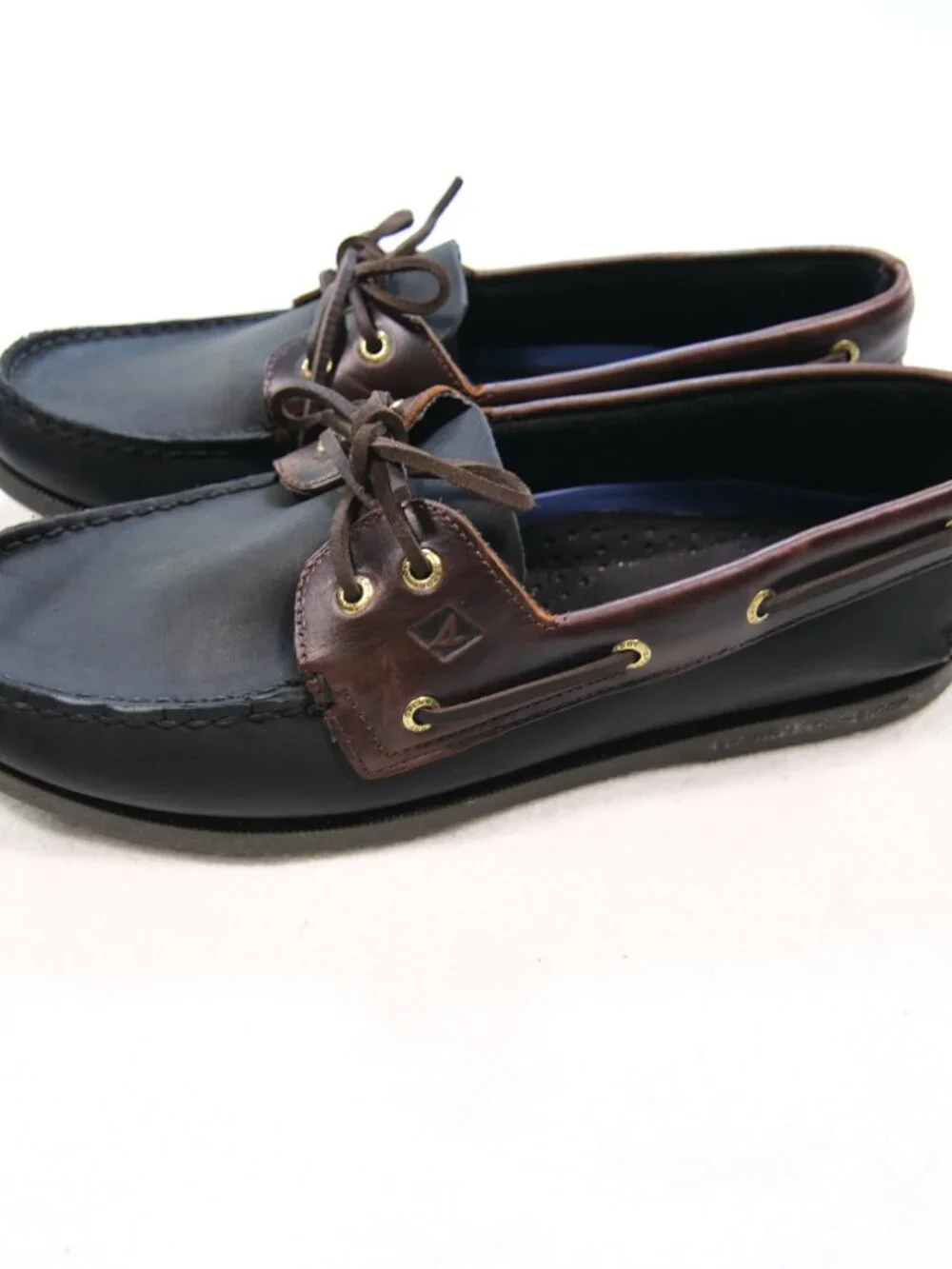 Sperry Top-Sider Authentic Original Boat Shoes two-tone black brown leather